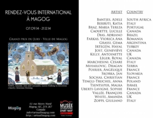 Exposition à Magog Affiche de l'exposition à Magog